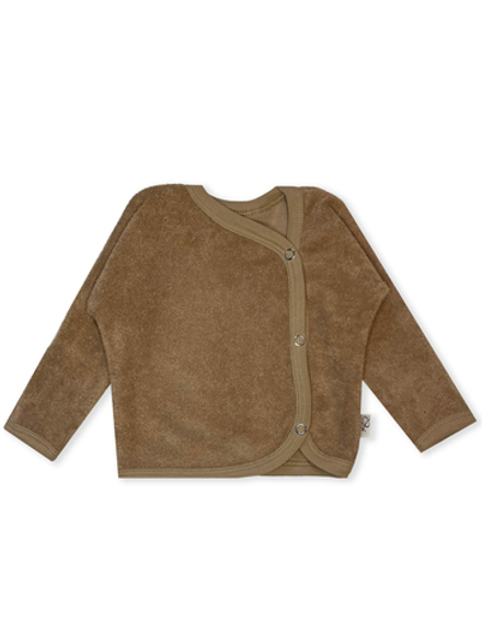 Махровый топ на кнопках RinaAmari Светлый кофе