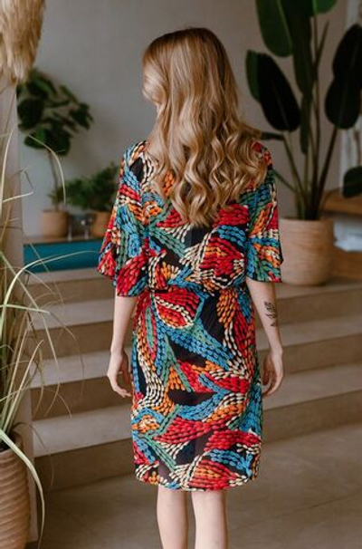 Яркая пляжная туника Barbara (Размер: M) (Цвет: разноцветный)