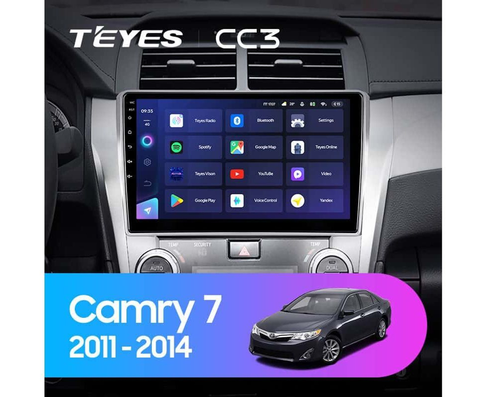 Teyes CC3 10,2"для Toyota Camry 7 2011-2014