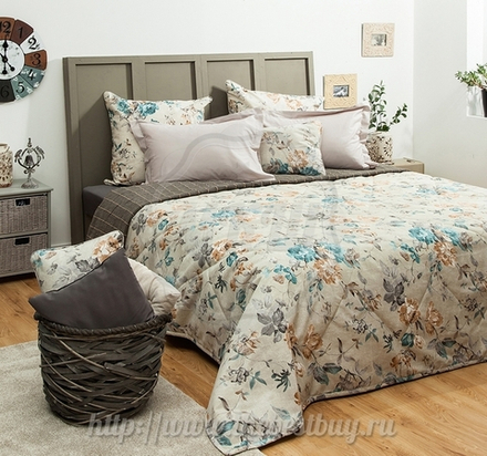 Покрывало для спальни: Саммер (арт. BL02-94-02)  -   230х250 см. - бирюзовый