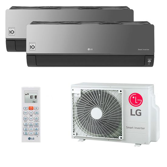 Мультисплит система на 2 комнаты LG AC09BK.NSJR x 2 / MU2R15.U13