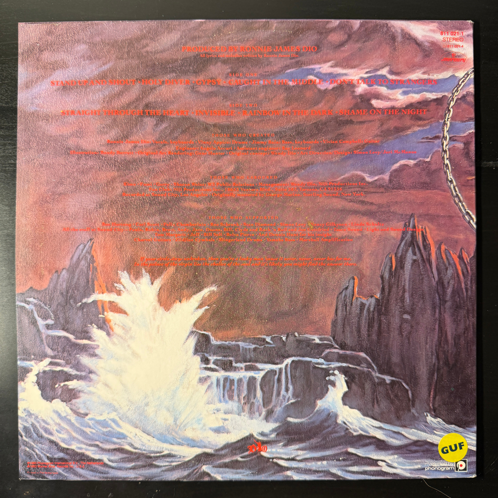 Dio ‎– Holy Diver (Голландия 1983г.)