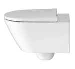 Унитаз подвесной Duravit D-Neo Rimless с креплением Durafix, сиденье микролифт, белый (45770900A1)