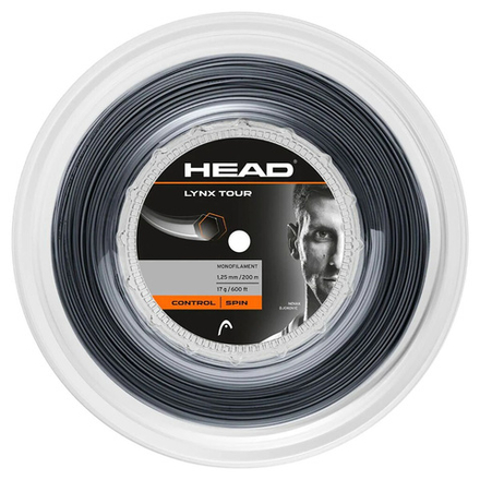 Струны для тенниса HEAD LYNX TOUR BLACK Бобины 200 м