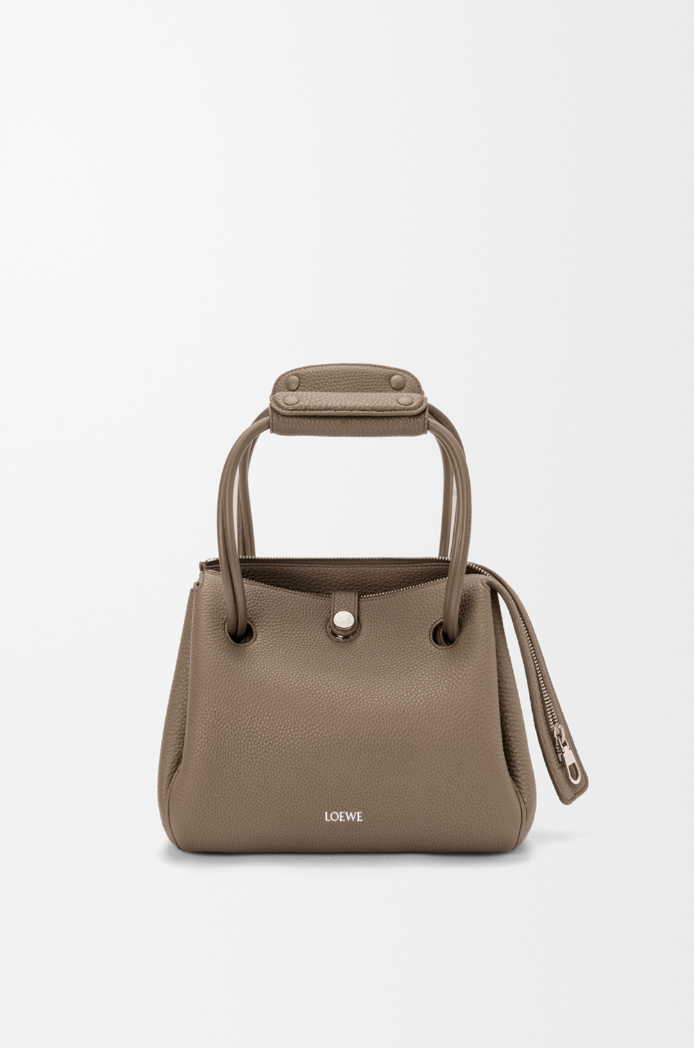 Loewe Маленькая сумка Madrid из мягкой зернистой телячьей кожи, серо-коричневый
