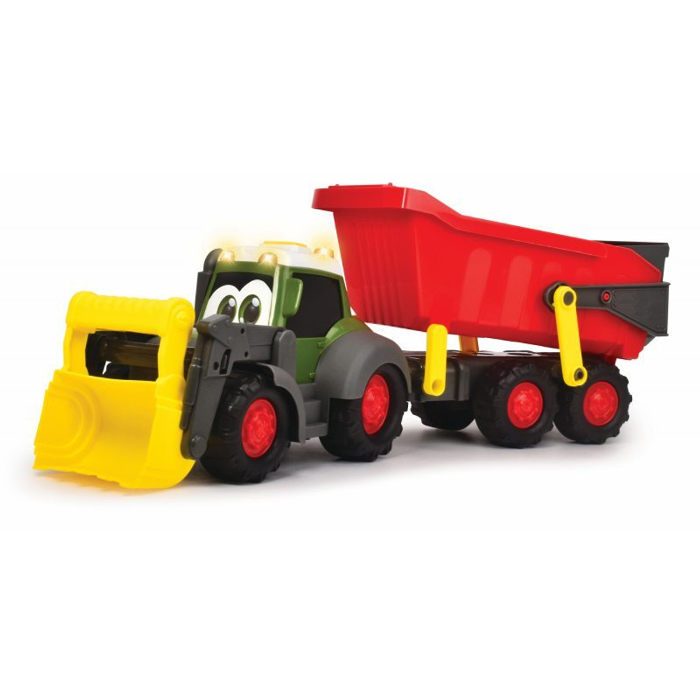 Dickie ABC Happy - Трактор с прицепом Fendt Light Sound 4119000