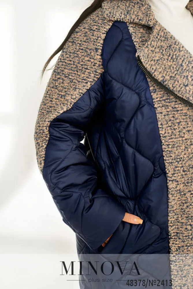 Куртка 2413-синий-персик Minova