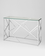 Консоль АРТ ДЕКО 120х40 серебро