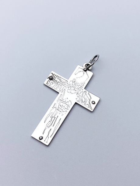 Крест из серебра/Спаситель