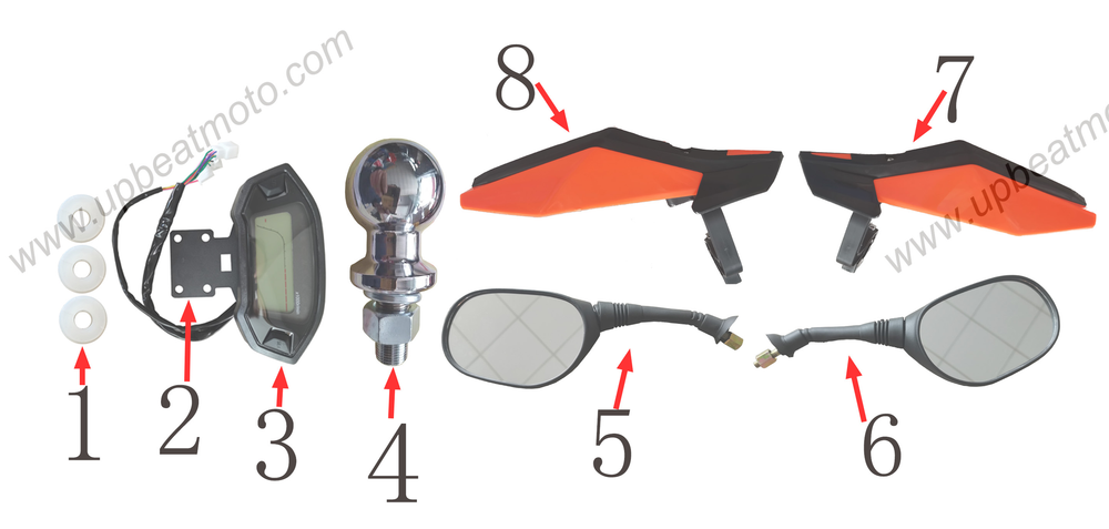 Запчасти к квадроциклу Motax Grizlik Super Lux | Premium. Рис. 9