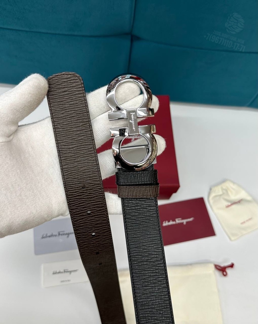 Двухсторонний ремень Salvatore Ferragamo
