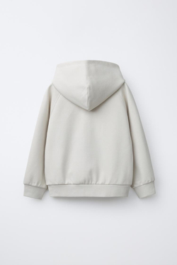 ZARA КОМПЛЕКТ ИЗ ТОЛСТОВКИ И ДЖОГГЕРОВ ИЗ ТКАНИ ИНТЕРЛОК, ЦВЕТ ЛЬДА