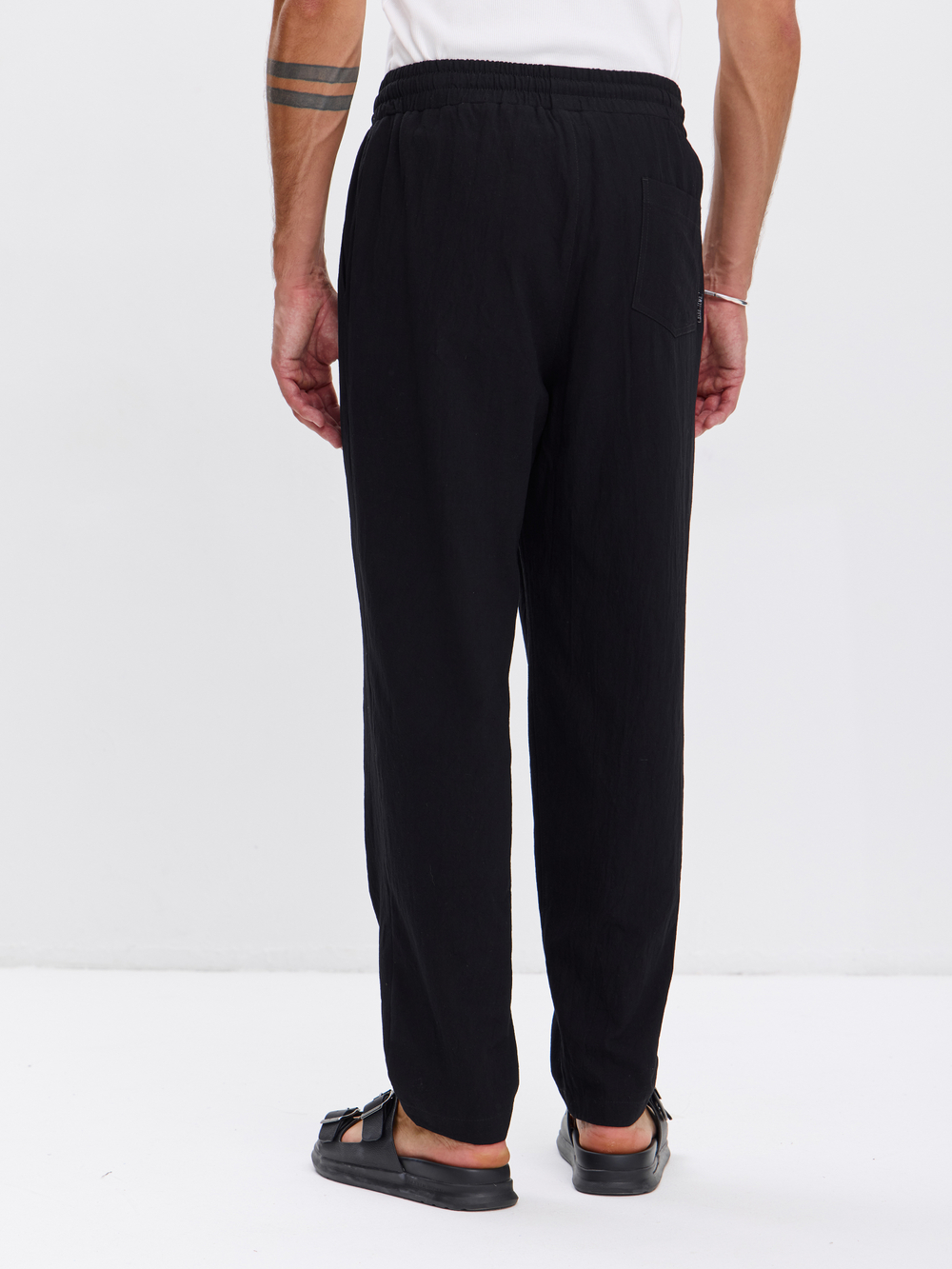 Штаны хлопковые с защипами