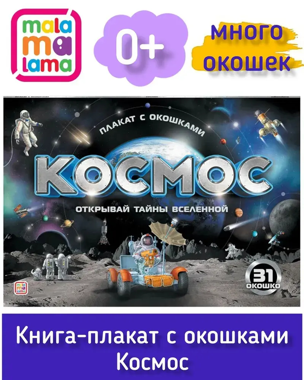 Плакат с окошками