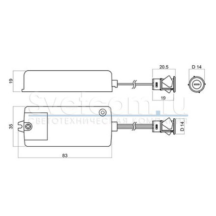 Выключатель ИК PM 218C на ДВИЖЕНИЕ руки, D=14мм, белый, 220В
