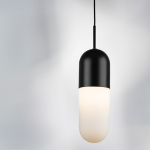 690117 Подвесной светильник RAMO 1х40W E27 ЧЕРНЫЙ МАТОВЫЙ/БЕЛЫЙ