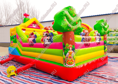 Коммерческий надувной батут "В гостях у Маши", 6х4х3