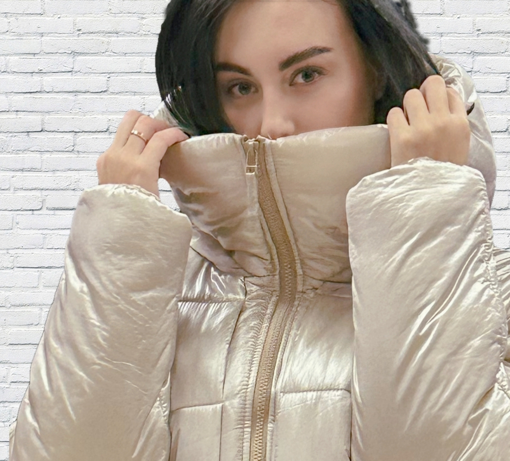 Пуховик с наполнителем микрогель