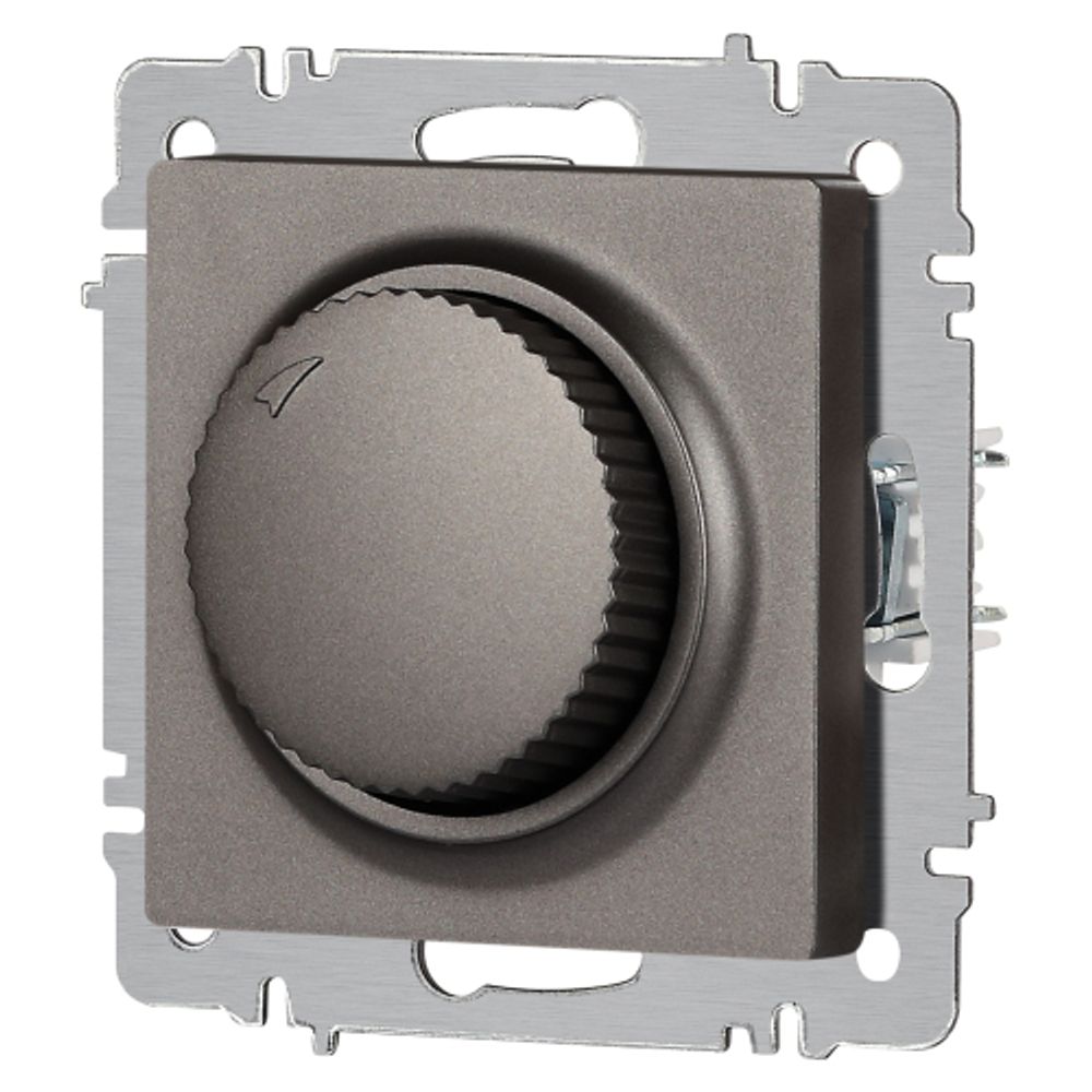 Светорегулятор Intro Accent 6-401-07 поворотный, 600Вт 230В, IP20, СУ, графит