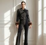 Жакет Love26 (Лав26) с норкой, черный