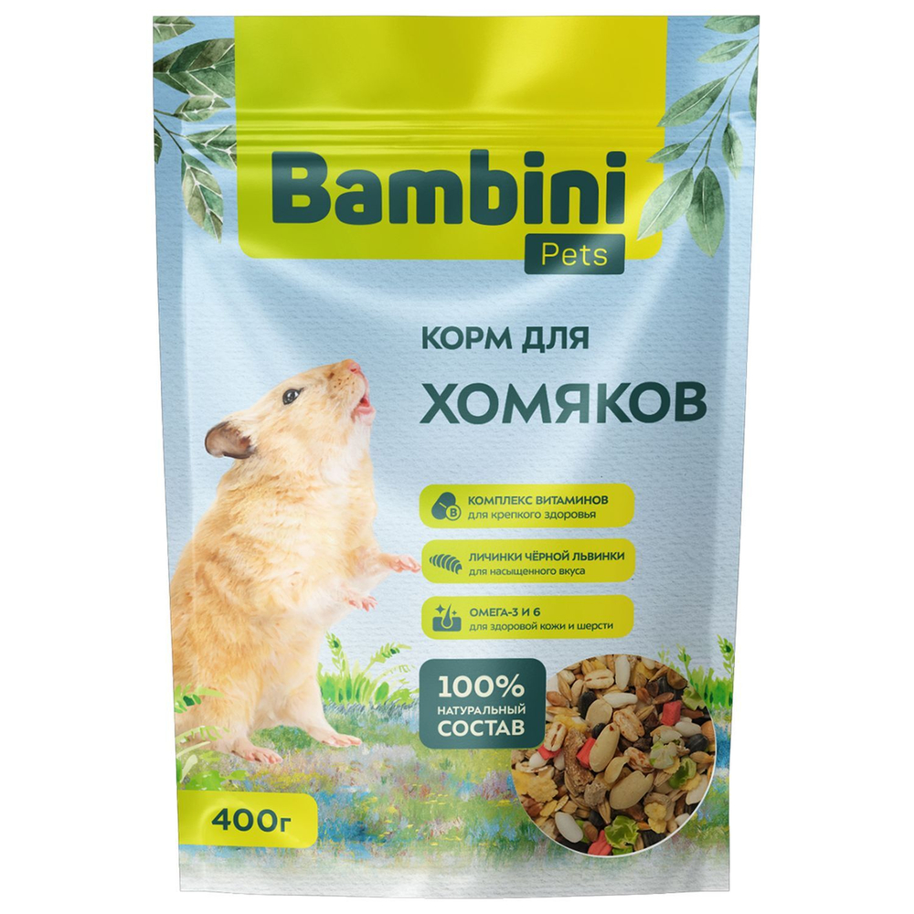 BAMBINI PETS корм для хомяков, 400г