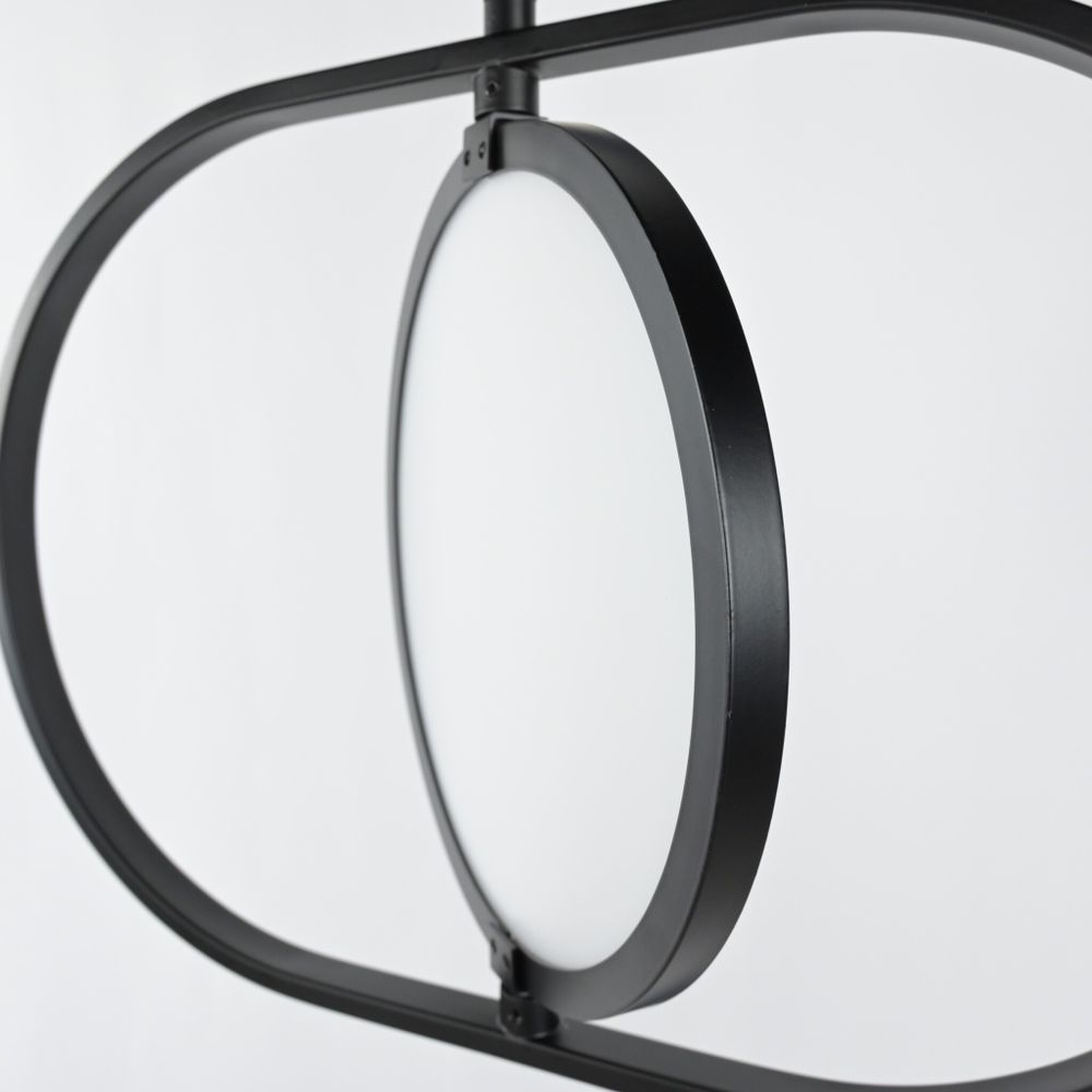 Подвесной светильник ARVET горизонтальный Черный