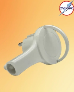 Вилка-невидимка с заземлением 16А 1 штука в упаковке