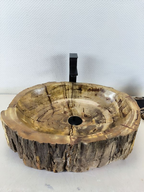 Раковина из окаменелого дерева OD-66227 57х45х15 из натурального камня