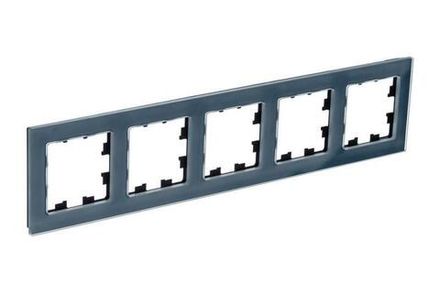 Рамка 5-м AtlasDesign Nature натур. стекло грифель SE ATN360705