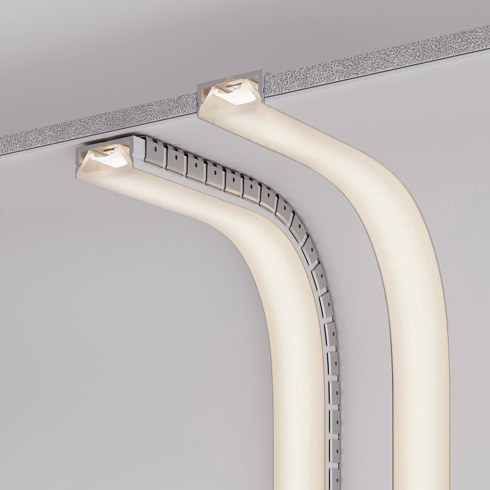 Силиконовый профиль WPH-FLEX-5025-TOP-S23-5m WHITE (Arlight, Силикон) 049947