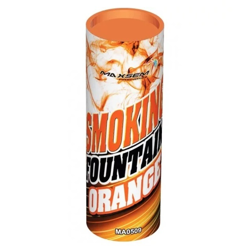 Дымовой фонтан цветной SMOKING FOUNTAIN ORANGE 1,75" 30сек. h-115мм