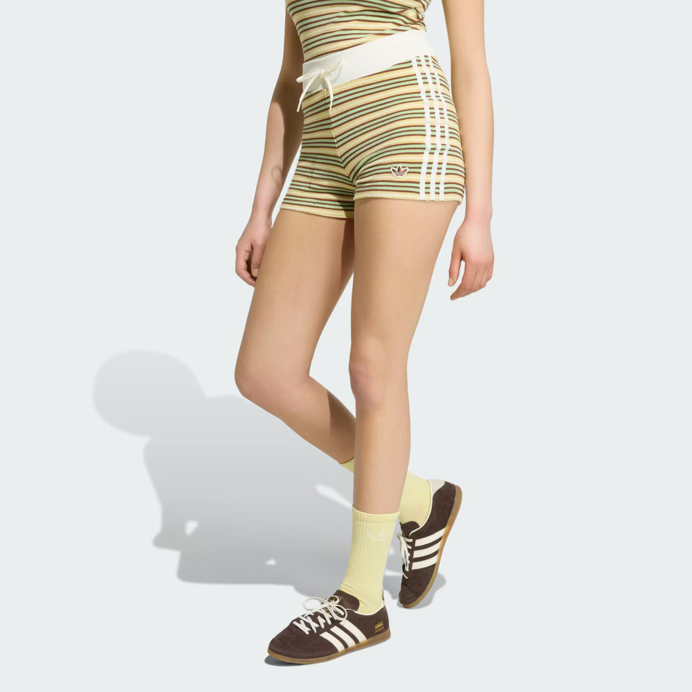 ШОРТЫ-БОТИНКИ ADIDAS ORIGINALS SUMMER GLOW С ПОЛОСКАМИ - ADIDAS
