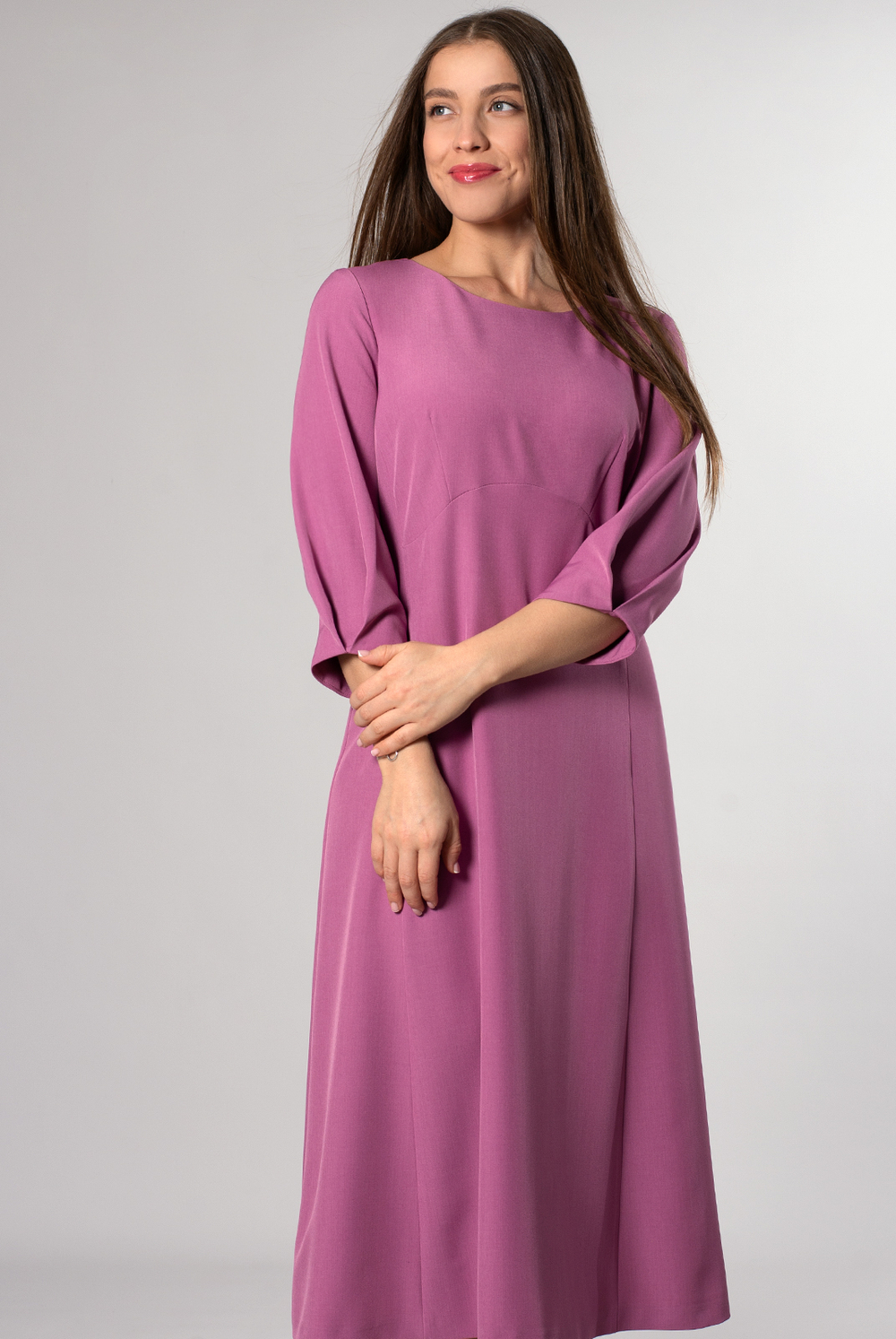 Повседневное платье 4221АП, цикломен #326Цик054221АП