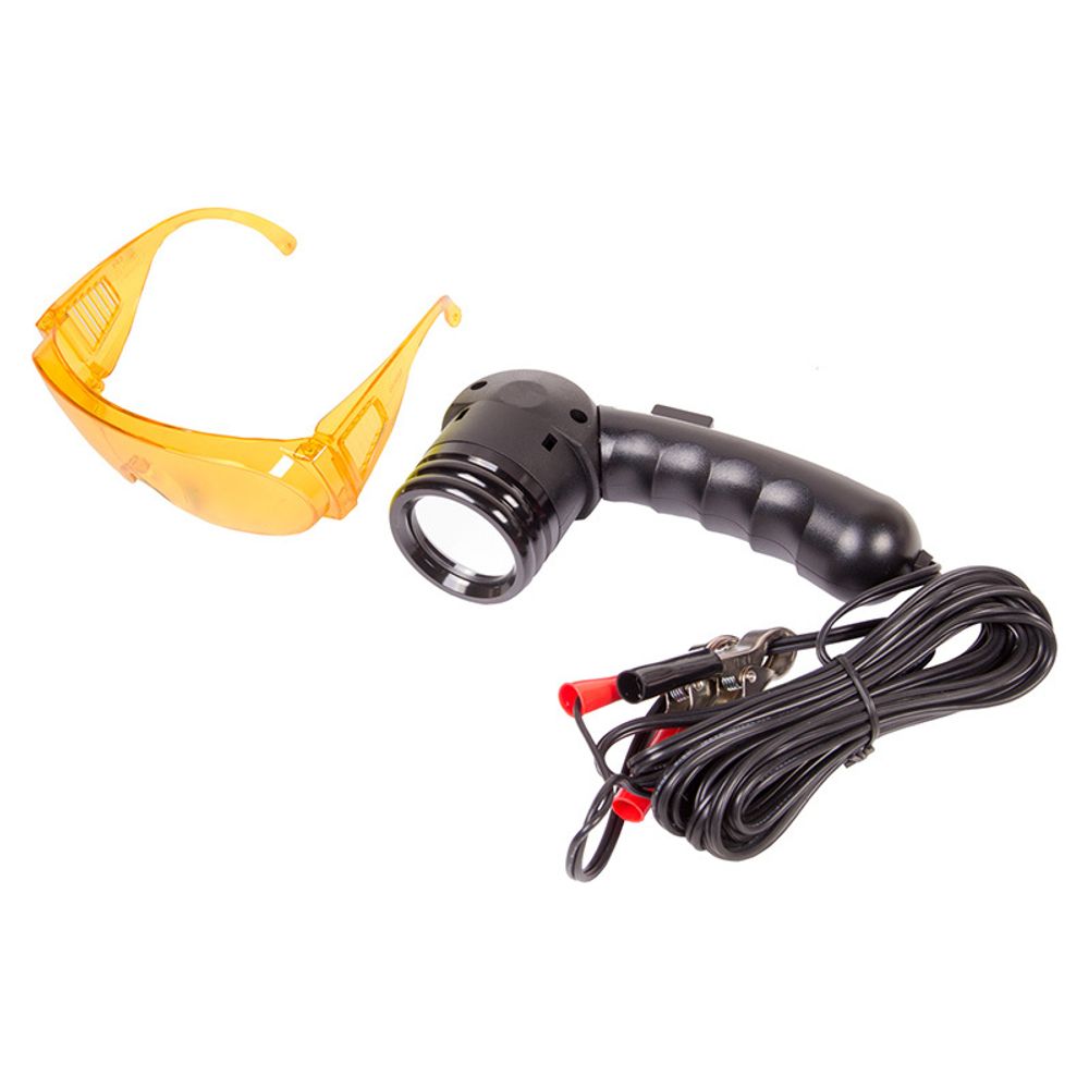 МАСТАК (105-70000) Фонарь ультрафиолетовый и очки для поиска утечек фреона