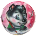 Мяч 6,3 см «Радостное лето» (антистресс), микс СТИКЕР НА ВЛОЖЕНИЕ