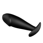 Cиликоновая анальная втулка PrettyLove (Цвет: черный)