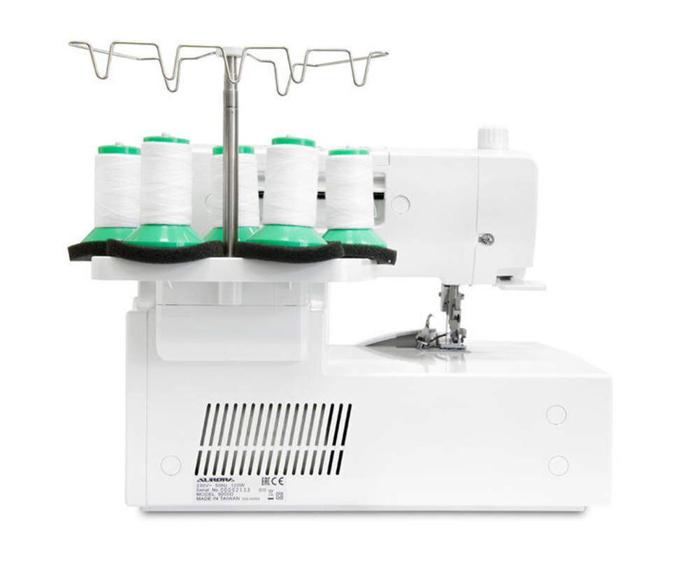 Коверлок Aurora 5000D / 5-ти ниточный / цепной стежок