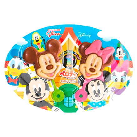 Шоколадный леденец Glico Peloty Mickey&Minnnie