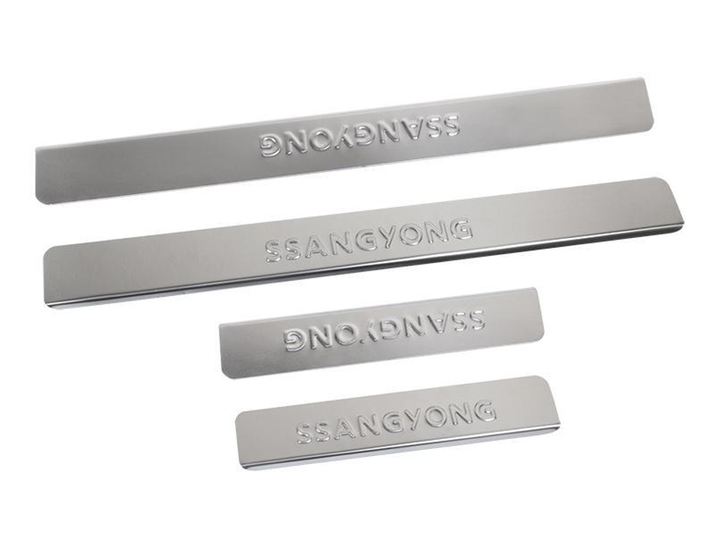 *Накладки порога декоративные Ssang Yong Kyron (к-т 4шт) Dollex