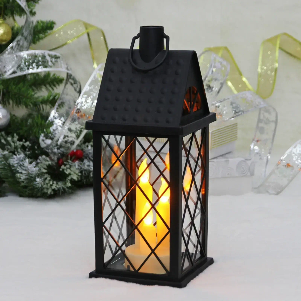 Сувенир с подсветкой «Веселый вечер» 13*13*33 (работает от 3*ААА), Черный