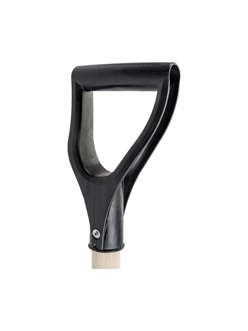 Пластмассовая лопата с оцинкованной планкой на заклепках, деревянным черенком 1-го сорта и V-образной ручкой Gigant «Домбай» GSSL-2 (Россия)