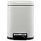 Ведро мусорное с педалью, светло-серое, 6 л