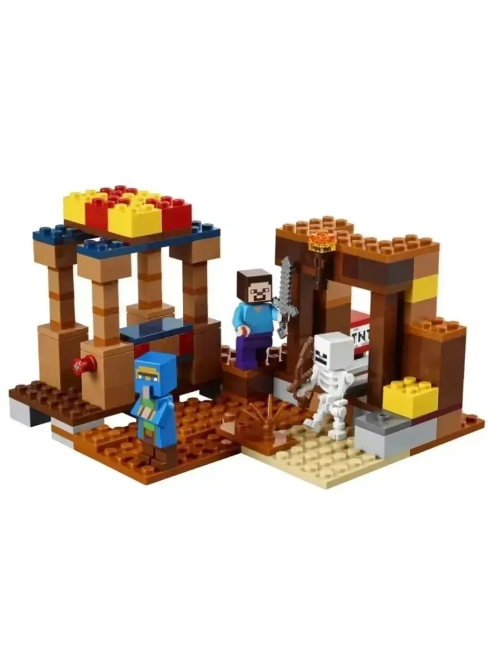 Конструктор Майнкрафт Торговый пост 201 деталь 1018