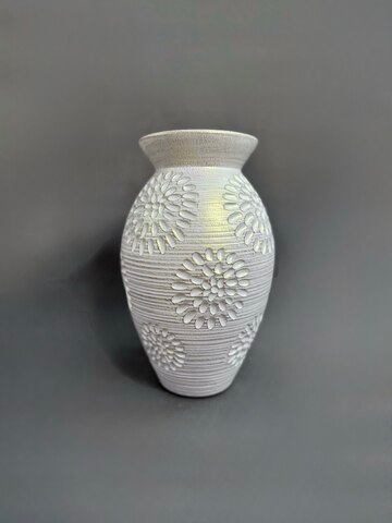 Ваза керамическая белая "Классика" (h 29см)