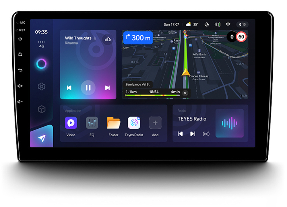 Магнитола для Jeep Grand Cherokee WK2 2013-2021 (взамен 5" экрана) - Teyes CC3L на Android 10, 8-ядер, CarPlay, 4G SIM-слот
