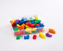 Материал счетный фигурки «Транспорт» (72 шт., 6 видов, 6 цветов)