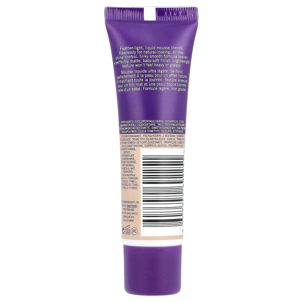 Rimmel London, Stay Matte, Full Coverage Mattifying Foundation, 101 Porcelain Ivory, 1 fl oz (30 ml)