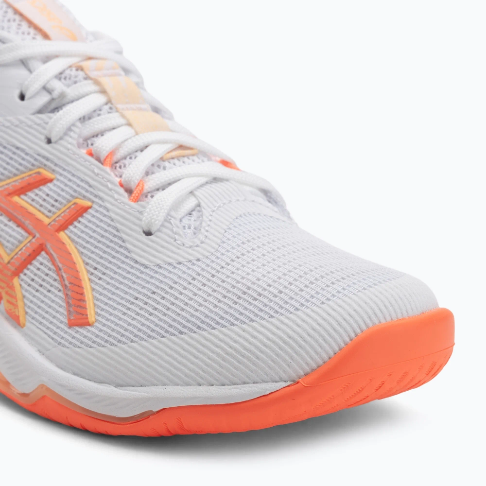 Кроссовки волейбольные ASICS Netburner Ballistic FF 4 white/vivid coral