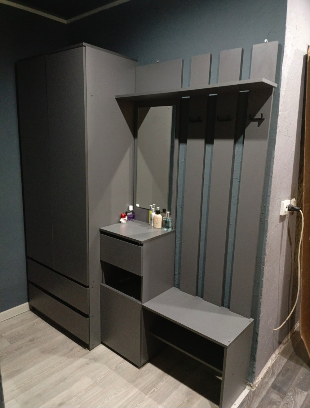 Прихожая «Денвер» Графит 1,8