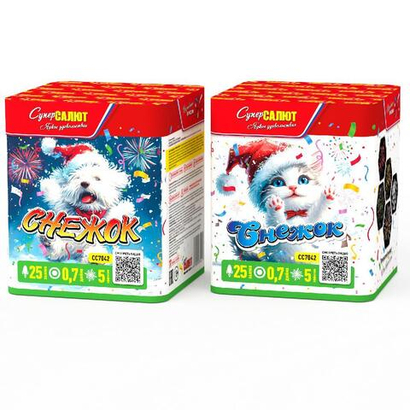 Батарея салютов "Снежок" (0,7"х25)